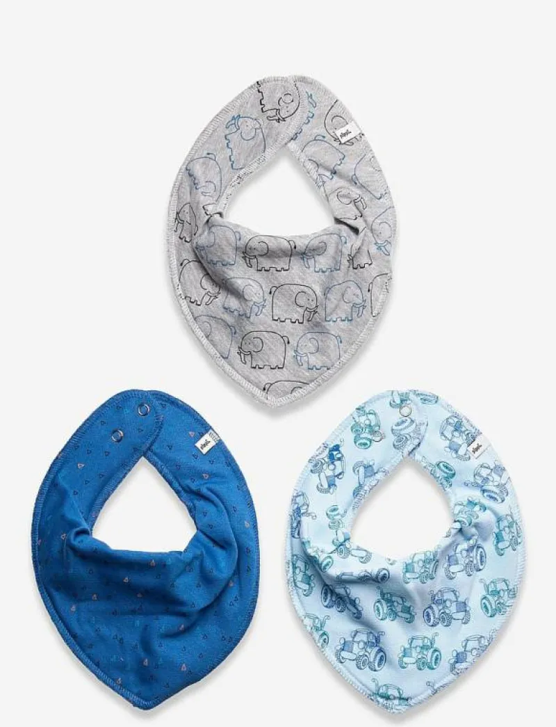 Bandana Bib Boy -AOP (3-pack) - Babyskötsel|Pippi Sale