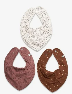 Pippi Bandana Bib Girl -AOP (3-pack) - Babyskötsel BURLWOOD Hot