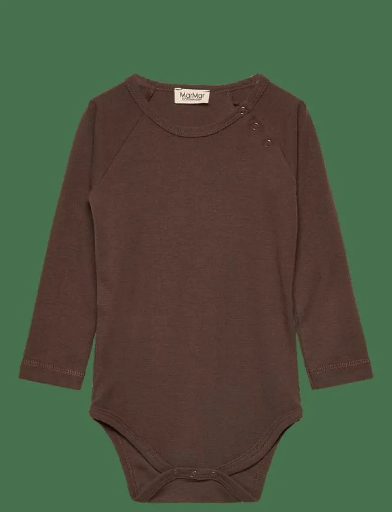 MarMar Copenhagen Base Body LS - Långärmad body DEEP CHOCO Sale
