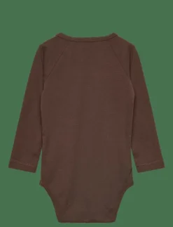 MarMar Copenhagen Base Body LS - Långärmad body DEEP CHOCO Sale