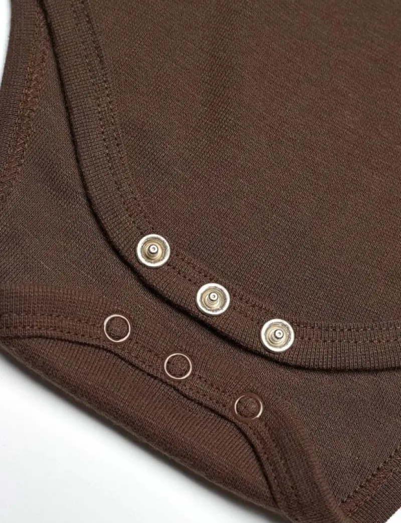 MarMar Copenhagen Base Body LS - Långärmad body DEEP CHOCO Sale