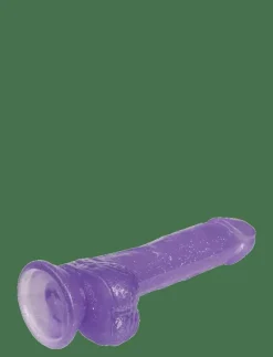 Baseks Glitter Dildo With Balls 21.5 cm - Beauty PURPLE Hot