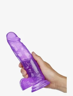 Baseks Jellies Large Realistic Suction Cup Dildo 19 cm - Beauty PURPLE Hot