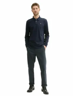 basic polo with contrast - Långärmade pikéer|Tom Tailor Sale