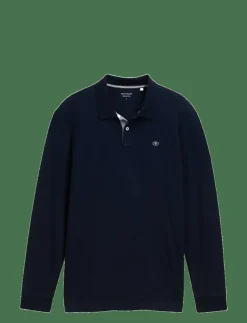 basic polo with contrast - Långärmade pikéer|Tom Tailor Sale