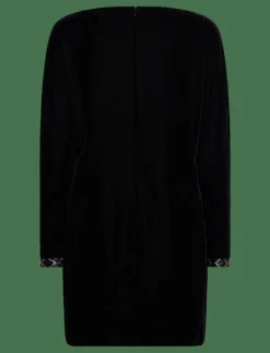 Lauren Ralph Lauren Beaded-Trim Velvet Cocktail Dress - Korta klänningar BLACK VELVET Discount
