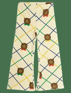 Bear check aop flared trousers - Byxa|Mini Rodini Best