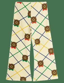 Bear check aop flared trousers - Byxa|Mini Rodini Best