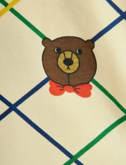 Bear check aop flared trousers - Byxa|Mini Rodini Best