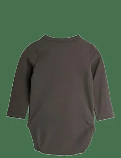 Mini Rodini Bear sp ls body - Långärmad body GREY Hot