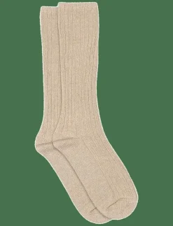 mp Denmark Bess long socks - Sockor BEIGE MELANGE Best