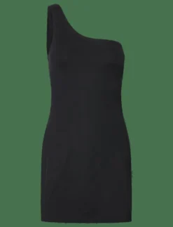 Girlfriend Collective Bianca Dress, One Shoulder - Klänningar BLACK