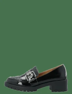 Bianco BIAPEARL Buckle Loafer Faux Leather - Loafers med klack BLACK PATENT Hot