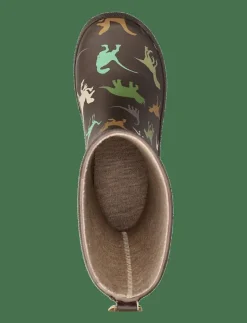 Bisgaard basic rubber - Höga gummistövlar BROWN DINO