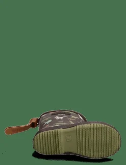 Bisgaard basic rubber - Höga gummistövlar BROWN DINO