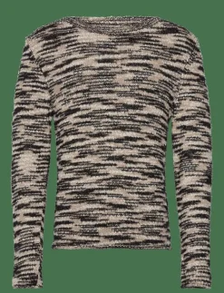 Filippa K Boatneck Sweater - Stickat BEIGE JAQU Clearance