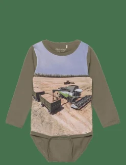 Minymo Body LS - Långärmad body DEEP LICHEN GREEN Hot
