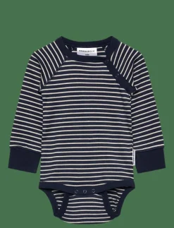 Body L.S beige stripe - Långärmad bodysuit|Geggamoja New