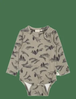 Body L/S Printed - Långärmad body|Petit Piao Sale