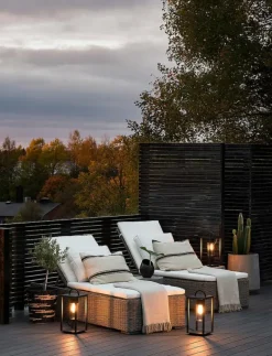 Bologna golvlykta E27 transparent glas - Trädgårdbelysning|Konstsmide Hot