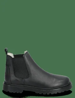 ANGULUS Booties - flat - with elastic - Vinterstövlar 1933/071 BLACK/BLACK GLITTER E Clearance