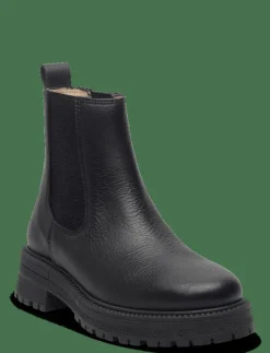 ANGULUS Booties - flat - with elastic - Stövlar & Kängor 1933/071 BLACK/BLACK GLITTER E Best