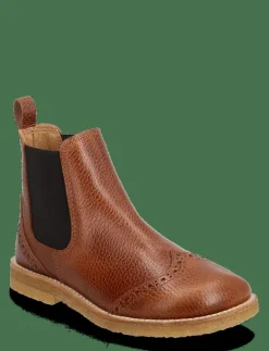 ANGULUS Booties - flat - with elastic - Stövlar & Kängor 2509/002 MEDIUM BROWN Online