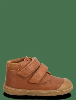 ANGULUS Booties - flat - with velcro - Stövlar & Kängor 1545/2219 COGNAC/COGNAC Clearance