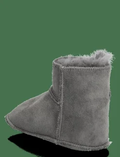 Pom Pom Booty™ Sheapskin - Lära-gå-skor GRAY Hot