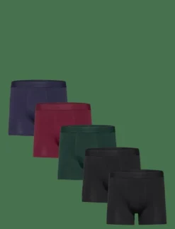 Frank Dandy BO.5p Tonal boxer - Boxershorts BLACK/DK BLUE/WINE/GREEN Outlet