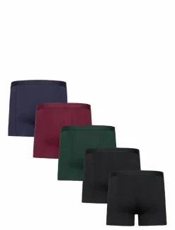 Frank Dandy BO.5p Tonal boxer - Boxershorts BLACK/DK BLUE/WINE/GREEN Outlet