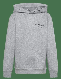 Björn Borg BORG ESSENTIAL 1 HOODIE - Huvtröjor LIGHT GREY MELANGE Clearance
