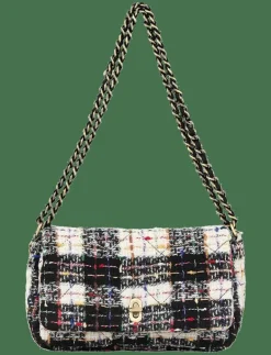 Becksöndergaard Boucle Checked Hollis Bag - Axelremsväskor BLACK Outlet