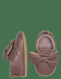 Bow leather slippers - Inneskor|Melton Clearance