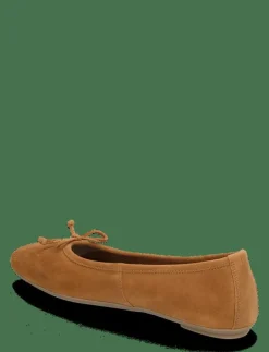 Mango Bow suede ballerina - Ballerinas MEDIUM BROWN