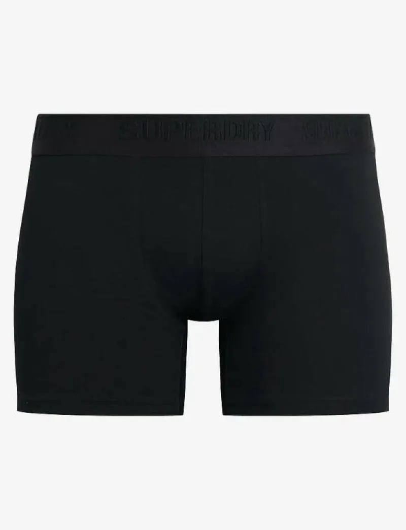 Superdry BOXER TRIPLE PACK - Boxershorts BLACK/CHARCOAL/GREY Clearance