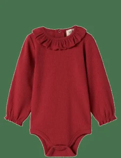 MarMar Copenhagen Brandine - Långärmad body HIBISCUS RED New