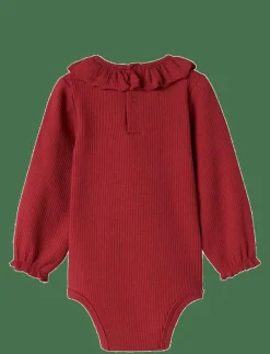 MarMar Copenhagen Brandine - Långärmad body HIBISCUS RED New