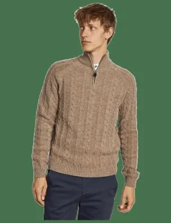 Bruun & Stengade BS Askel Regular Fit Knitwear - Stickat BROWN Clearance