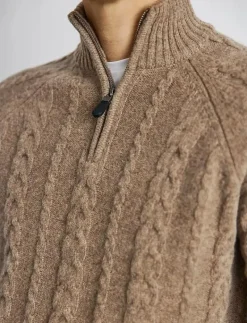 Bruun & Stengade BS Askel Regular Fit Knitwear - Stickat BROWN Clearance