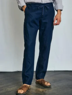 BS Ervis Regular Fit Chinos - Linnebyxor|Bruun & Stengade Sale