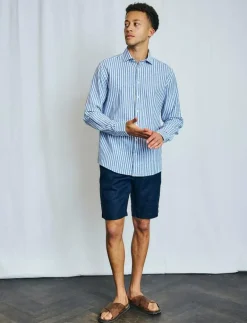 BS Peppon Regular Fit Shorts - Linneshorts|Bruun & Stengade Best