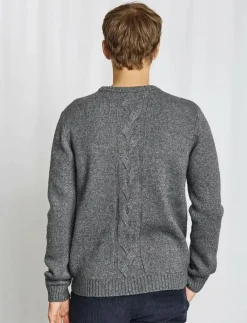 Bruun & Stengade BS Tormod Regular Fit Knitwear - Rundhalsad GREY Online