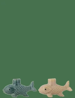 Bloomingville Burne Candle Holder - Dekoration GREEN