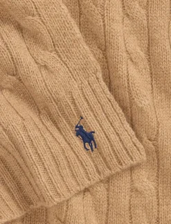 Cable-Knit Wool-Cashmere Scarf - Halsdukar|Polo Ralph Lauren New