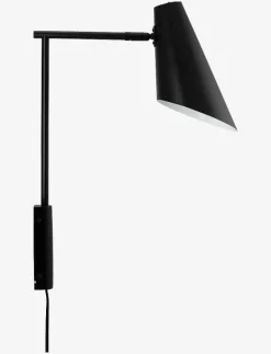 Dyberg Larsen Cale Wall lamp w/rod matt - Vägglampor BLACK