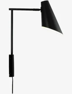 Dyberg Larsen Cale Wall lamp w/rod matt - Vägglampor BLACK