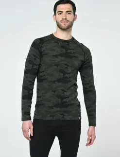 Camo Merino Wool Crew - Underställströja|Bula Discount