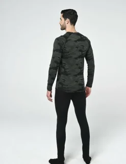 Camo Merino Wool Crew - Underställströja|Bula Discount