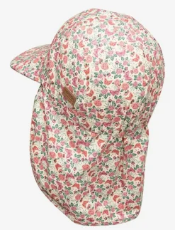 Melton Cap w/neck & tie w/print - Solhatt FADED ROSE Clearance